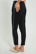 Load image into Gallery viewer, Redtag-Blue-Plain-Pyjama-Bottom-With-Side-Piping-Pyjama-Bottoms-Women's-