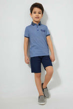 تنزيل الصورة على معرض الصور، Redtag-Blue-Aop-Miami-Short-Sleeve-Polo-Shirt-Polo-Shirts-Boys-2 to 8 Years