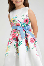 Load image into Gallery viewer, Redtag-White-Printed-Dress-Colour:White,-Filter:Girls-(2-to-8-Yrs),-Girls-Dresses,-New-In,-New-In-GIR,-Non-Sale,-S22A,-Section:Kidswear-Girls-2 to 8 Years
