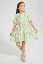 تنزيل الصورة على معرض الصور، Redtag-Blue-Front-Placket-Printed-Dress-Colour:Blue,-Filter:Girls-(2-to-8-Yrs),-Girls-Dresses,-New-In,-New-In-GIR,-Non-Sale,-S22A,-Section:Kidswear-Girls-2 to 8 Years