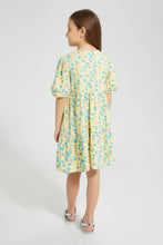 تنزيل الصورة على معرض الصور، Redtag-Blue-Front-Placket-Printed-Dress-Colour:Blue,-Filter:Girls-(2-to-8-Yrs),-Girls-Dresses,-New-In,-New-In-GIR,-Non-Sale,-S22A,-Section:Kidswear-Girls-2 to 8 Years