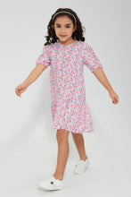 تنزيل الصورة على معرض الصور، Redtag-Pink-Front-Placket-Printed-Dress-Colour:Pink,-Filter:Girls-(2-to-8-Yrs),-Girls-Dresses,-New-In,-New-In-GIR,-Non-Sale,-S22A,-Section:Kidswear-Girls-2 to 8 Years