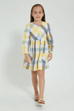 تنزيل الصورة على معرض الصور، Redtag-Assorted-Check-Dress-Dresses-Girls-2 to 8 Years