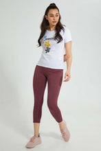 تنزيل الصورة على معرض الصور، Redtag-White-Photographic-Print-T-Shirt-Active-Tees-Women's-
