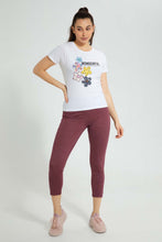 تنزيل الصورة على معرض الصور، Redtag-White-Photographic-Print-T-Shirt-Active-Tees-Women's-