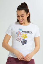 تنزيل الصورة على معرض الصور، Redtag-White-Photographic-Print-T-Shirt-Active-Tees-Women's-