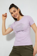 تنزيل الصورة على معرض الصور، Redtag-Blue-Photographic-Print-T-Shirt-Active-Tees-Women's-