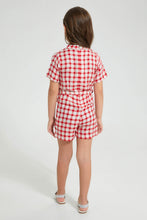Load image into Gallery viewer, Redtag-Assorted-Check-Playsuit-Colour:Assorted,-Filter:Girls-(2-to-8-Yrs),-Girls-Jumpsuits,-New-In,-New-In-GIR,-Non-Sale,-S22A,-Section:Kidswear-Girls-2 to 8 Years
