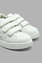 Load image into Gallery viewer, Redtag-White-Dinosaur-Print-Sneaker-Sneakers-Boys-3 to 5 Years