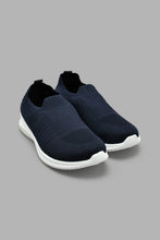 Load image into Gallery viewer, Redtag-Navy-Knit-Slip-On-BSR-Trainers,-Colour:Navy,-Filter:Boys-Footwear-(5-to-14-Yrs),-New-In,-New-In-BSR-FOO,-Non-Sale,-S22A,-Section:Kidswear-Senior-Boys-5 to 14 Years