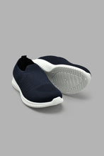 Load image into Gallery viewer, Redtag-Navy-Knit-Slip-On-BSR-Trainers,-Colour:Navy,-Filter:Boys-Footwear-(5-to-14-Yrs),-New-In,-New-In-BSR-FOO,-Non-Sale,-S22A,-Section:Kidswear-Senior-Boys-5 to 14 Years