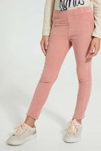 Load image into Gallery viewer, Redtag-Pink-Printed-Jegging-Jeggings-Girls-2 to 8 Years