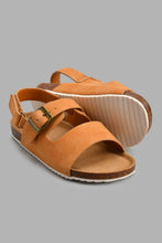Load image into Gallery viewer, Redtag-Tan-Cork-Sandal-Cork-Sandals-Boys-3 to 5 Years