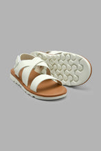Load image into Gallery viewer, Redtag-White-Strappy-Comfort-Sandal-Sandals-Boys-3 to 5 Years