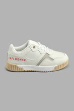 Load image into Gallery viewer, Redtag-White-Ribbed-Outsole-Skate-Shoe-Boys-Casual-Shoes,-Colour:White,-Filter:Boys-Footwear-(3-to-5-Yrs),-New-In,-New-In-BOY-FOO,-Non-Sale,-S22A,-Section:Kidswear-Boys-3 to 5 Years
