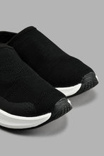 Load image into Gallery viewer, Redtag-Black-Mule-Slip-On-Boys-Trainers,-Colour:Black,-Filter:Boys-Footwear-(3-to-5-Yrs),-New-In,-New-In-BOY-FOO,-Non-Sale,-S22A,-Section:Kidswear-Boys-3 to 5 Years