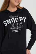 تنزيل الصورة على معرض الصور، Redtag-Black-Snoopy-Sweatshirt-Sweatshirts-Women's-