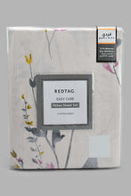 تنزيل الصورة على معرض الصور، Redtag-Pink-Floral-Printed-Fitted-Sheet-(Single-Size)-Fitted-Sheets-Home-Bedroom-