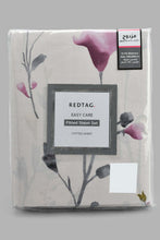 Load image into Gallery viewer, Redtag-Pink-Floral-Printed-Fitted-Sheet-(Twin-Size)-Fitted-Sheets-Home-Bedroom-