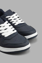Load image into Gallery viewer, Redtag-Navy-Fabric-Block-Skate-Shoe-Skate-Shoes-Senior-Boys-5 to 14 Years