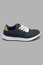 Load image into Gallery viewer, Redtag-Navy-Fabric-Block-Skate-Shoe-Skate-Shoes-Senior-Boys-5 to 14 Years