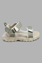 Load image into Gallery viewer, Redtag-Light-Grey-Trekker-Sandal-Sandals-Senior-Boys-5 to 14 Years
