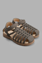 Load image into Gallery viewer, Redtag-Brown-Fisherman-Sandal-Fisherman-Senior-Boys-5 to 14 Years