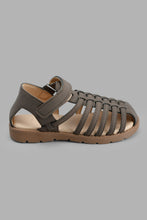 Load image into Gallery viewer, Redtag-Brown-Fisherman-Sandal-Fisherman-Senior-Boys-5 to 14 Years