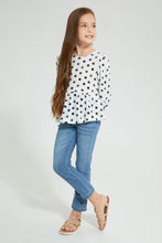تنزيل الصورة على معرض الصور، Redtag-White-Printed-Blouse-Blouses-Girls-2 to 8 Years