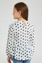 تنزيل الصورة على معرض الصور، Redtag-White-Printed-Blouse-Blouses-Girls-2 to 8 Years