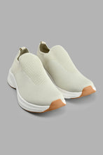 Load image into Gallery viewer, Redtag-Beige-Knit-Slip-On-BSR-Trainers,-Colour:Beige,-Filter:Boys-Footwear-(5-to-14-Yrs),-New-In,-New-In-BSR-FOO,-Non-Sale,-S22A,-Section:Kidswear-Senior-Boys-5 to 14 Years
