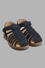 Load image into Gallery viewer, Redtag-Navy-Fisherman-Sandal-Fisherman-Senior-Boys-5 to 14 Years