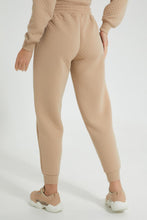 تنزيل الصورة على معرض الصور، Redtag-Tan-Jacquard-Cropped-Active-Pant-Colour:Tan,-Filter:Women's-Clothing,-New-In,-New-In-Women,-Non-Sale,-S22A,-Section:Women,-Women-Joggers-Women's-