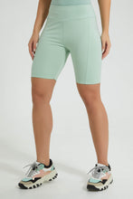 Load image into Gallery viewer, Redtag-Mint-Active-Shorts-Colour:Mint,-Filter:Women's-Clothing,-New-In,-New-In-Women,-Non-Sale,-S22B,-Section:Women,-Women-Shorts-Women's-