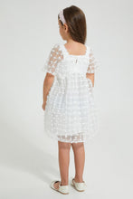 تنزيل الصورة على معرض الصور، Redtag-White-Textured-Dress-Colour:White,-Filter:Girls-(2-to-8-Yrs),-Girls-Dresses,-New-In,-New-In-GIR,-Non-Sale,-S22B,-Section:Kidswear-Girls-2 to 8 Years