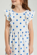 تنزيل الصورة على معرض الصور، Redtag-Blue-Printed-Dress-Colour:Blue,-Filter:Girls-(2-to-8-Yrs),-Girls-Dresses,-New-In,-New-In-GIR,-Non-Sale,-S22B,-Section:Kidswear-Girls-2 to 8 Years