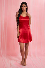 تنزيل الصورة على معرض الصور، Redtag-Red-Plain-Mesh-Chemise-And-Robe-Set-Chemises-Women's-