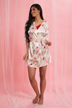 Load image into Gallery viewer, Redtag-Off-White-Floral-Printed-Robe-Chemises-Women's-