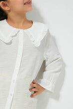 تنزيل الصورة على معرض الصور، Redtag-White-Textured-Blouse-Colour:White,-Filter:Girls-(2-to-8-Yrs),-Girls-Blouses,-New-In,-New-In-GIR,-Non-Sale,-S22A,-Section:Kidswear-Girls-2 to 8 Years