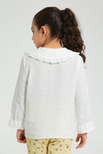 تنزيل الصورة على معرض الصور، Redtag-White-Textured-Blouse-Colour:White,-Filter:Girls-(2-to-8-Yrs),-Girls-Blouses,-New-In,-New-In-GIR,-Non-Sale,-S22A,-Section:Kidswear-Girls-2 to 8 Years