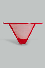 تنزيل الصورة على معرض الصور، Redtag-Red-Plain-Mesh-Babydoll-With-Lace-Babydolls-Women's-