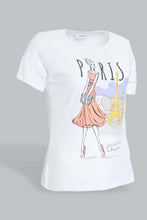 تنزيل الصورة على معرض الصور، Redtag-White-Photo-Graphic-Print-T-Shirt-Graphic-Prints-Women's-