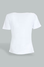 تنزيل الصورة على معرض الصور، Redtag-White-Photo-Graphic-Print-T-Shirt-Graphic-Prints-Women's-