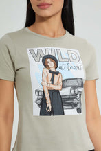 تنزيل الصورة على معرض الصور، Redtag-Yellow-Graphic-Print-T-Shirt-Colour:Yellow,-Filter:Women's-Clothing,-New-In,-New-In-Women,-Non-Sale,-S22B,-Section:Women,-Women-T-Shirts-Women's-