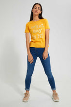 تنزيل الصورة على معرض الصور، Redtag-Grey-Graphic-Print-T-Shirt-Active-Tees-Women's-