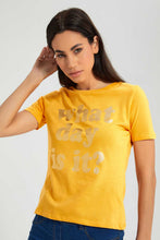 تنزيل الصورة على معرض الصور، Redtag-Grey-Graphic-Print-T-Shirt-Active-Tees-Women's-