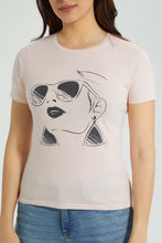 تنزيل الصورة على معرض الصور، Redtag-Mint-Graphic-Print-T-Shirt-Active-Tees-Women's-
