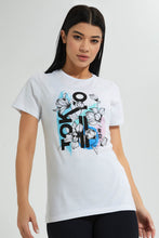 تنزيل الصورة على معرض الصور، Redtag-White-Short-Sleeve-Placement-Print-Active-T-Shirt-Colour:White,-Filter:Women's-Clothing,-New-In,-New-In-Women,-Non-Sale,-S22B,-Section:Women,-Women-T-Shirts-Women's-