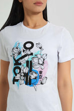 تنزيل الصورة على معرض الصور، Redtag-White-Short-Sleeve-Placement-Print-Active-T-Shirt-Colour:White,-Filter:Women's-Clothing,-New-In,-New-In-Women,-Non-Sale,-S22B,-Section:Women,-Women-T-Shirts-Women's-