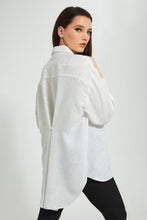 Load image into Gallery viewer, Redtag-White-Jacquard-Tunic-Blouses-Women's-